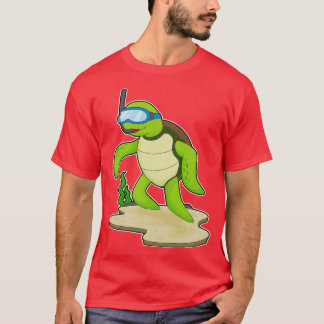 Turtle Diver Snorkel T Shirt