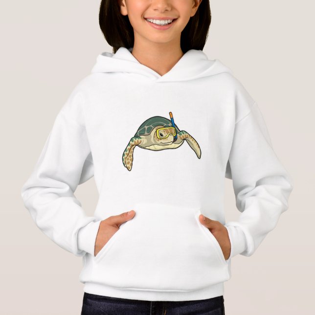 Turtle Diver Snorkel T Shirt (Framsida)
