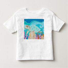 Turtle Dot-Lugnen - en stillastående undervattensr T Shirt