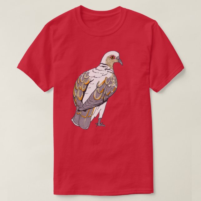 Turtle Dove Streptopelia turtur T Shirt (Design framsida)