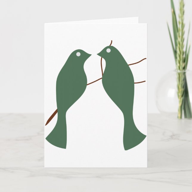 Turtle Doves Helgkort (Framsida)