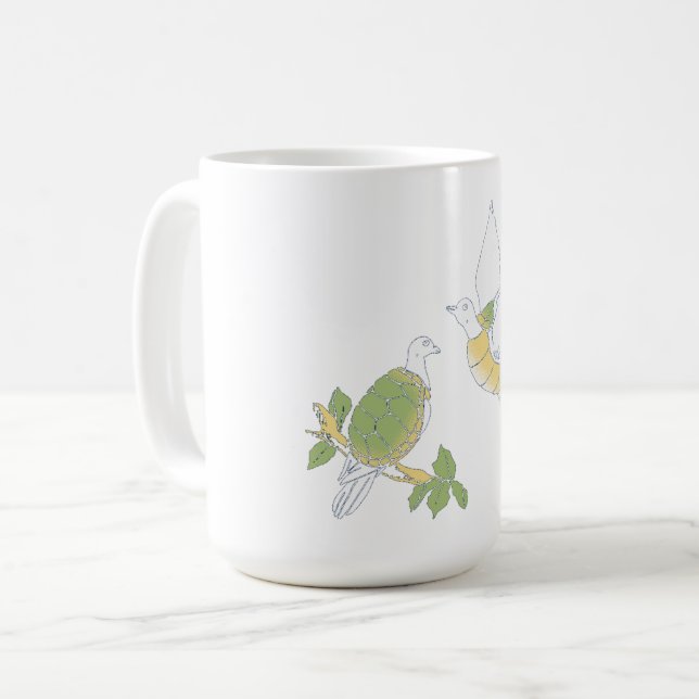 Turtle Doves Kaffemugg (Framsida vänster)