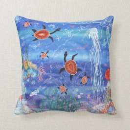 Turtle Dreaming Pillow Kudde