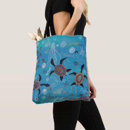 Turtle Dreaming Tote Bag Tygkasse