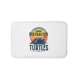 Turtle Easily Distrated by Turtles Sea Vintage Ki Badrumsmatta