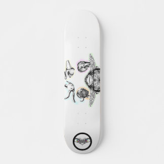 Turtle Elephant Bear Bird Octopus line art tecknin Mini Skateboard Bräda 18,5 Cm