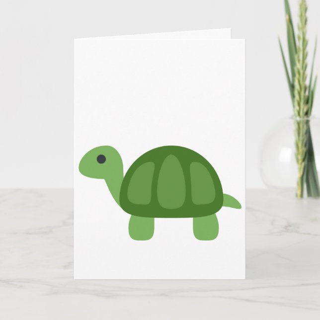 Turtle Emoji Kort (Framsida)