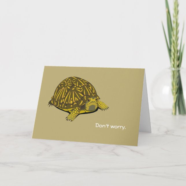 Turtle Encouragement Card Kort (Framsida)