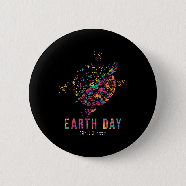 Turtle Environmental Protection Earth Day sedan Knapp (Framsida)