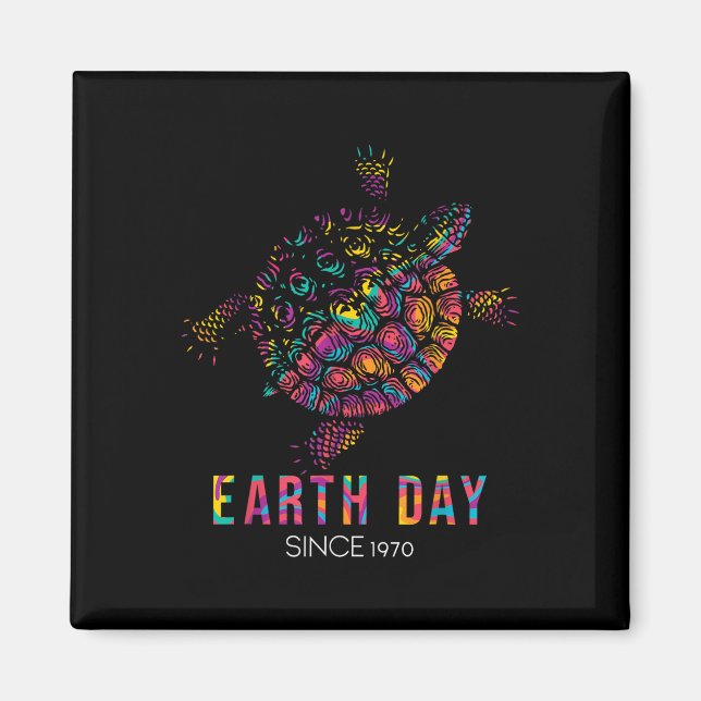 Turtle Environmental Protection Earth Day sedan Magnet (Framsidan)