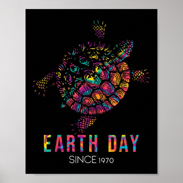 Turtle Environmental Protection Earth Day sedan Poster (Framsidan)