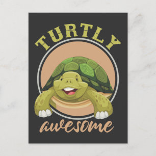 Turtle Fantastisk Reptile Aquarium Cute Sea Turtle Vykort