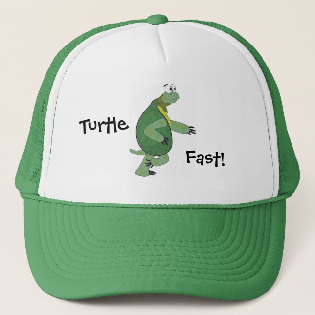 Turtle Fast! Hat Truckerkeps (Framsida)