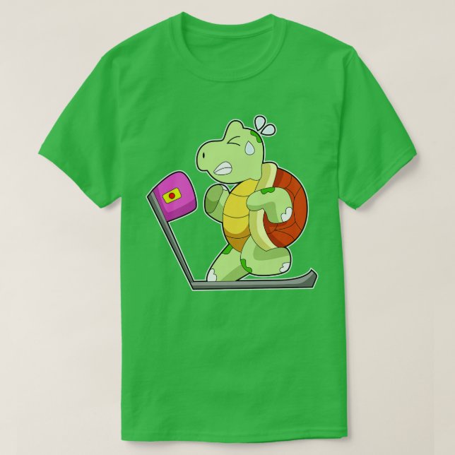 Turtle Fitness Treadmill T Shirt (Design framsida)