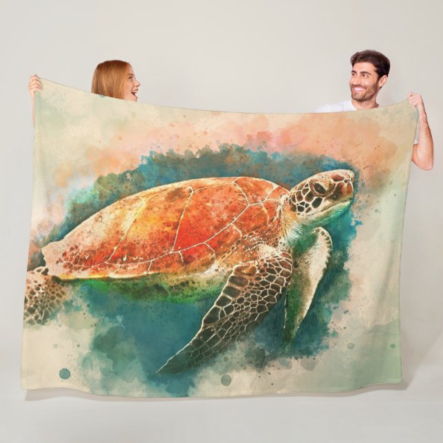 Turtle Fleece Blanket (På plats)