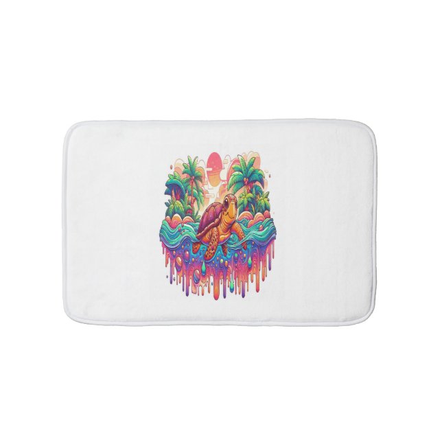 Turtle Flyter i flytande Garden. Badrumsmatta (Framsidan)