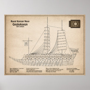 Turtle Frakt Geobukseon - Frakt Blueprint SD Poster