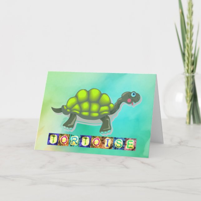Turtle Greeting Card Kort (Framsida)