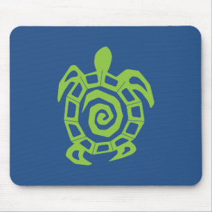 Turtle Grönt och Blue Graphic Musmatta