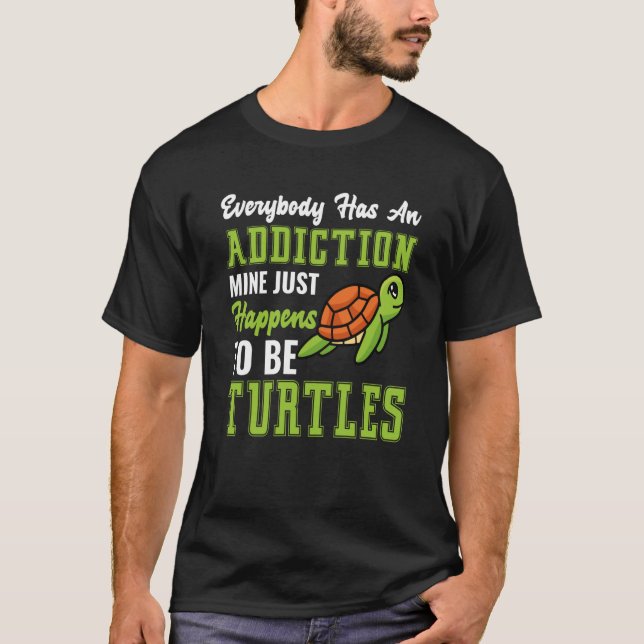 Turtle  Happens To Be Turtles Sea Turtle Ocean T Shirt (Framsida)