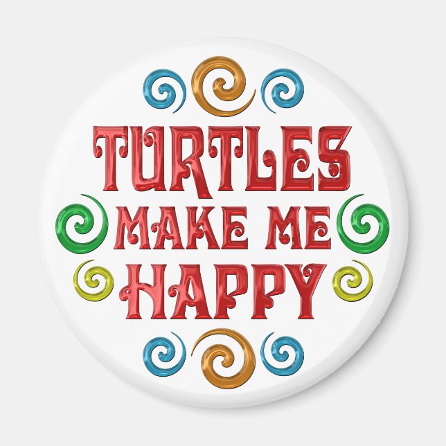 Turtle Happiness Magnet (Framsidan)