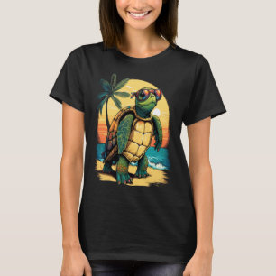 Turtle Hawaiian Sea Turtles Hawaii Tropical Beach T Shirt