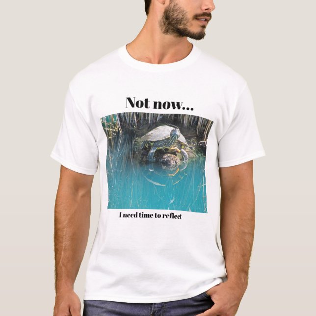 Turtle Humor behöver spegla Sjö-djuret T Shirt (Framsida)