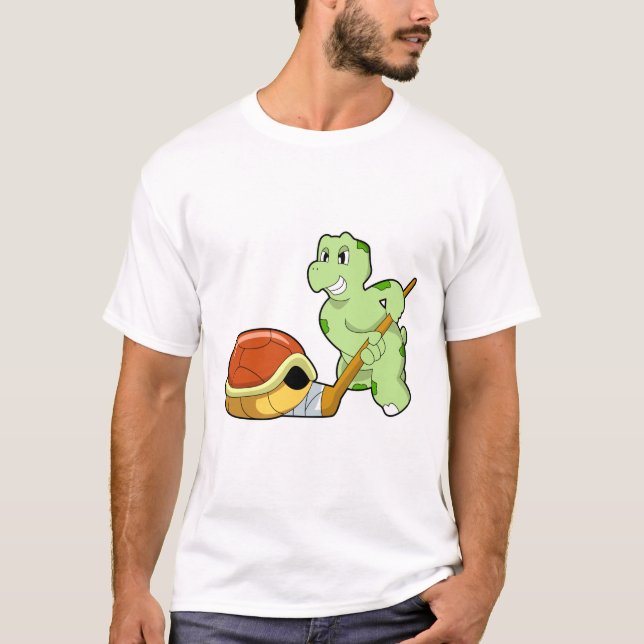 Turtle Ice hockey Ice hockey T Shirt (Framsida)