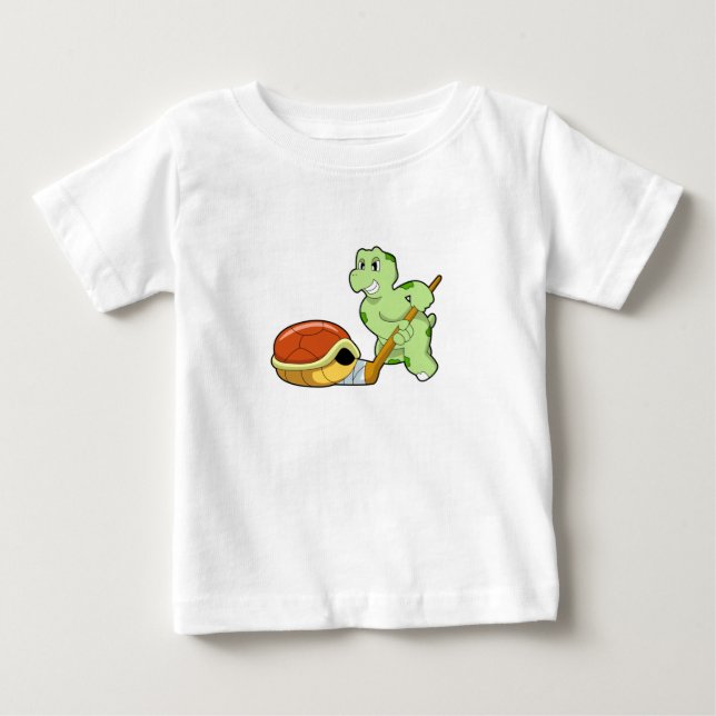 Turtle Ice hockey Ice hockey T Shirt (Framsida)