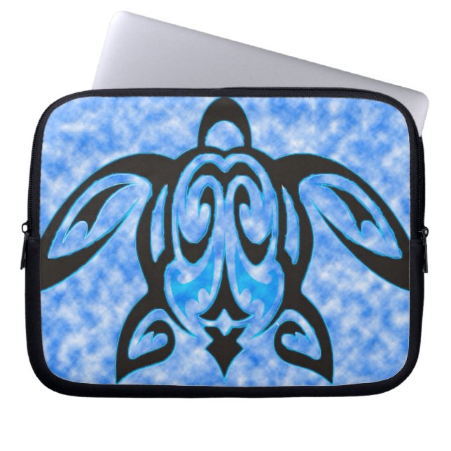 Turtle-ikon Laptop Sleeve (Framsidan)
