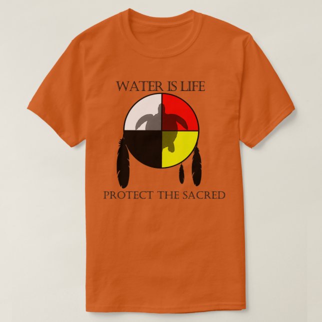 Turtle Island Medicine Wheel T Shirt (Design framsida)