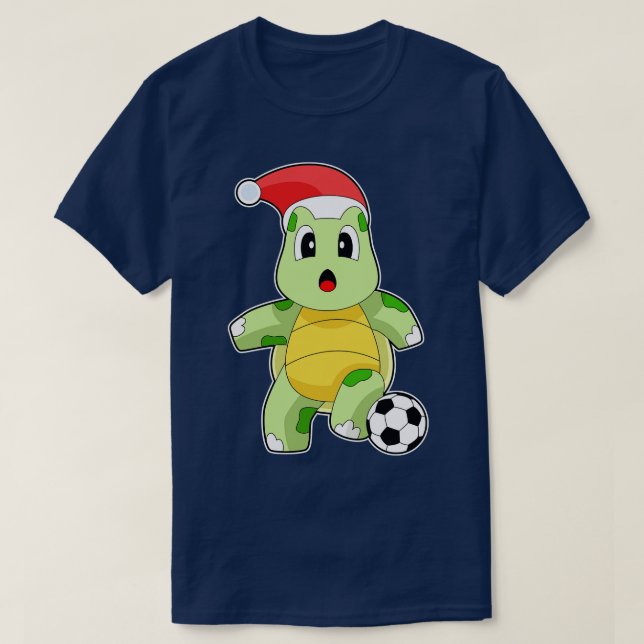 Turtle-julfotboll T Shirt (Design framsida)