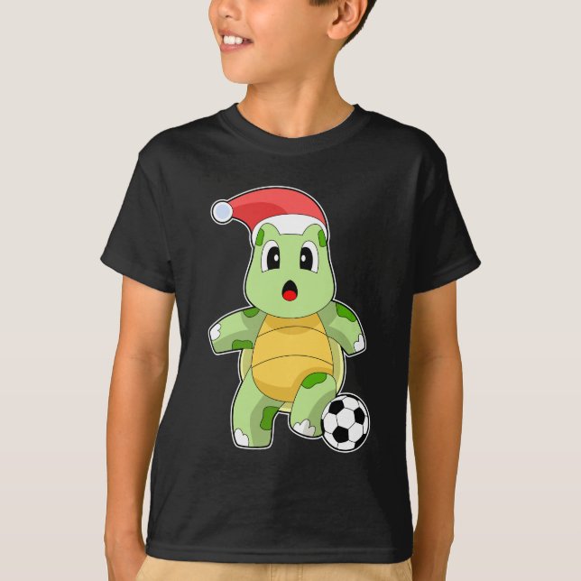 Turtle-julfotboll T Shirt (Framsida)