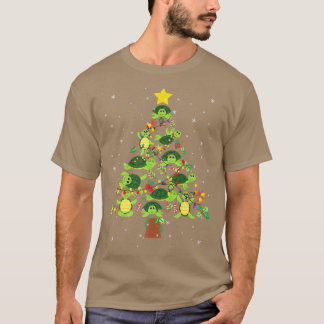 Turtle Julgran God jul Turtle Älskare Paja T Shirt