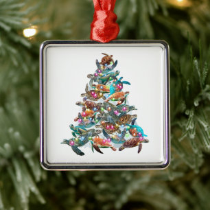 Turtle Julgran Ornament Julafton Träd Toppers
