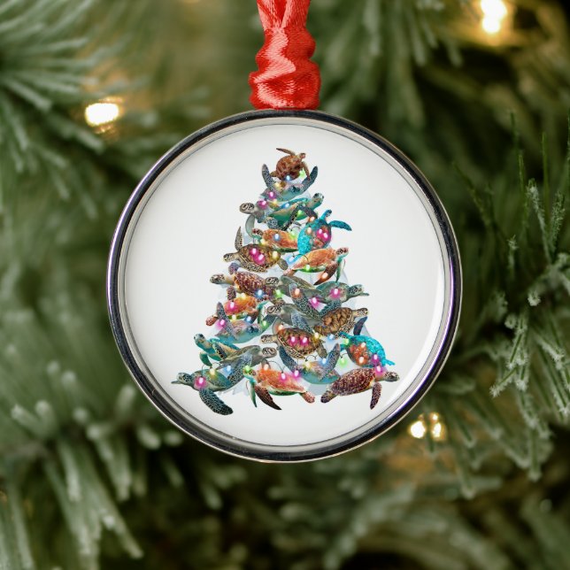 Turtle Julgran Ornament Julafton Träd Toppers (Träd)