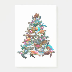 Turtle Julgran Ornament Julafton Träd Toppers Post-it Block