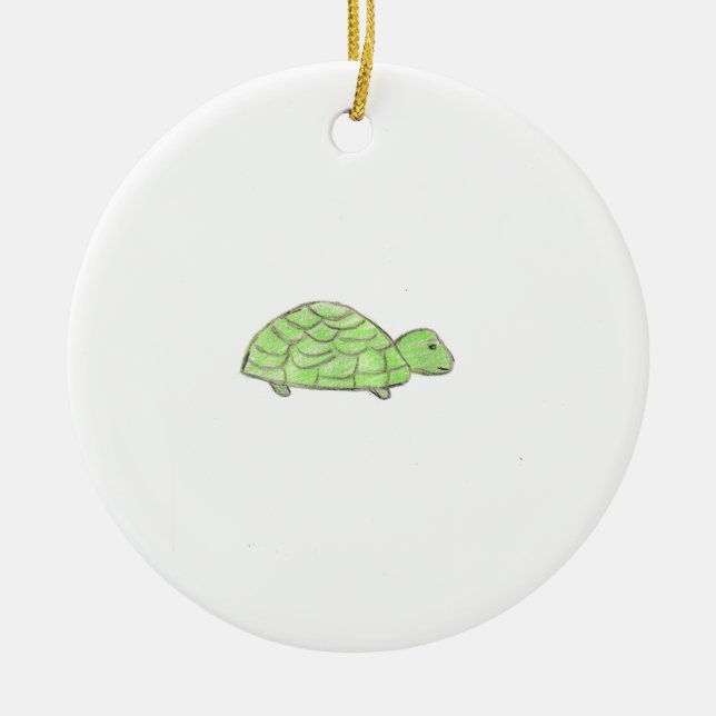 Turtle Julgransprydnad Keramik (Framsidan)