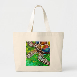 Turtle Jumbo Tote Tygkasse