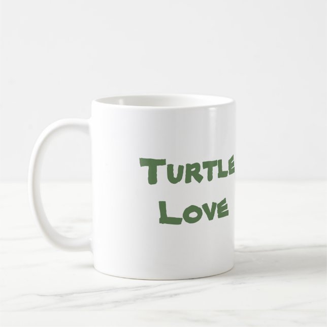 Turtle Kärlek Kaffemugg (Vänster)