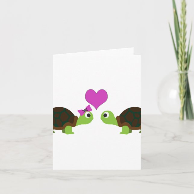 Turtle Kärlek Kort (Framsida)