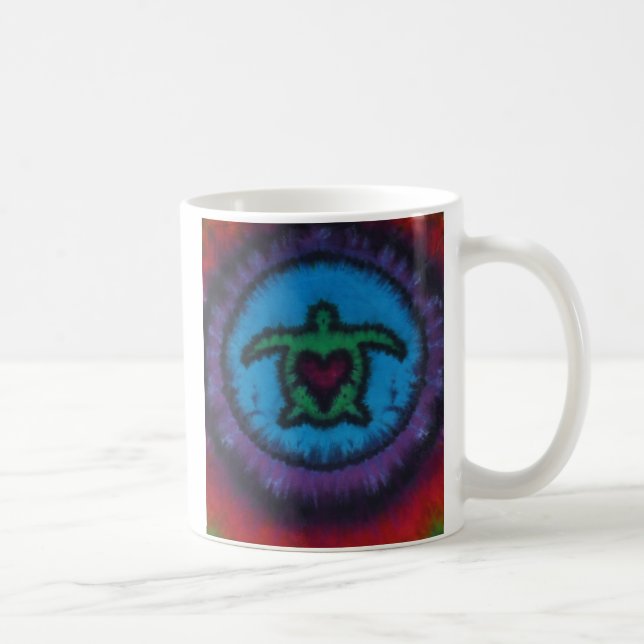 Turtle Kärlek Tie Dye Kaffemugg (Höger)