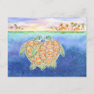 Turtle Kärlek Vykort