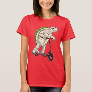 Turtle Kick Scooter T Shirt