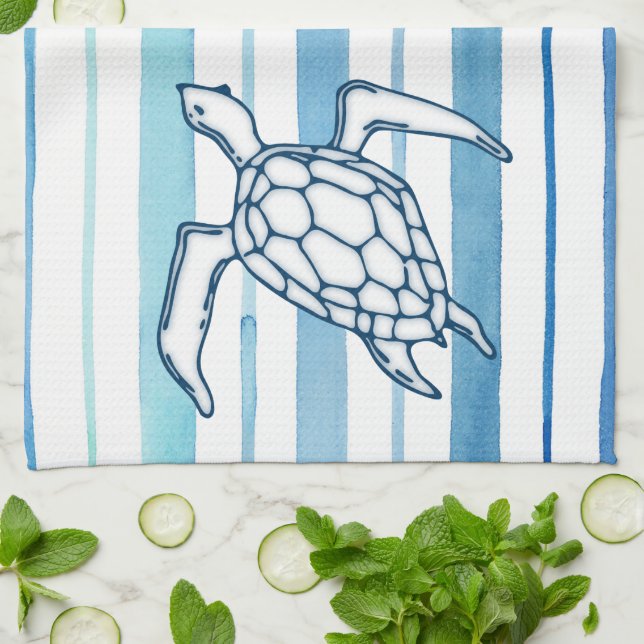 Turtle Kitchen Towel Kökshandduk (Vikta)