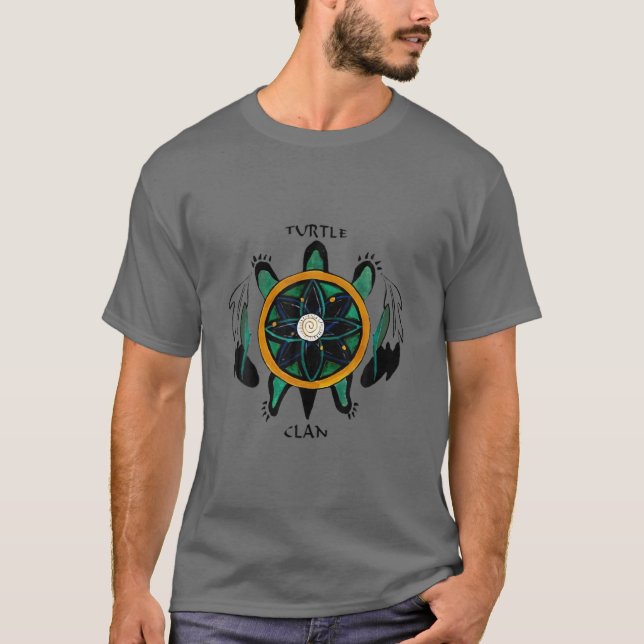 TURTLE KLAN NATIVE AMERICAN T SHIRT (Framsida)