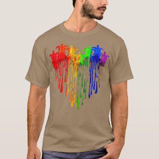 Turtle LGBT Heart T Shirt
