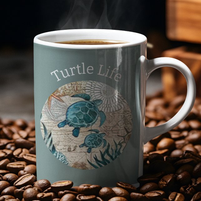 Turtle Life Coastal Serenity Collection Kaffemugg (Skapare uppladdad)