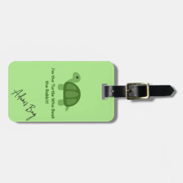 Turtle Luggage Tag | Personligens utformning Bagagebricka
