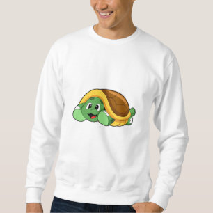 Turtle med Snäcka som Blanket Lång Ärmad Tröja